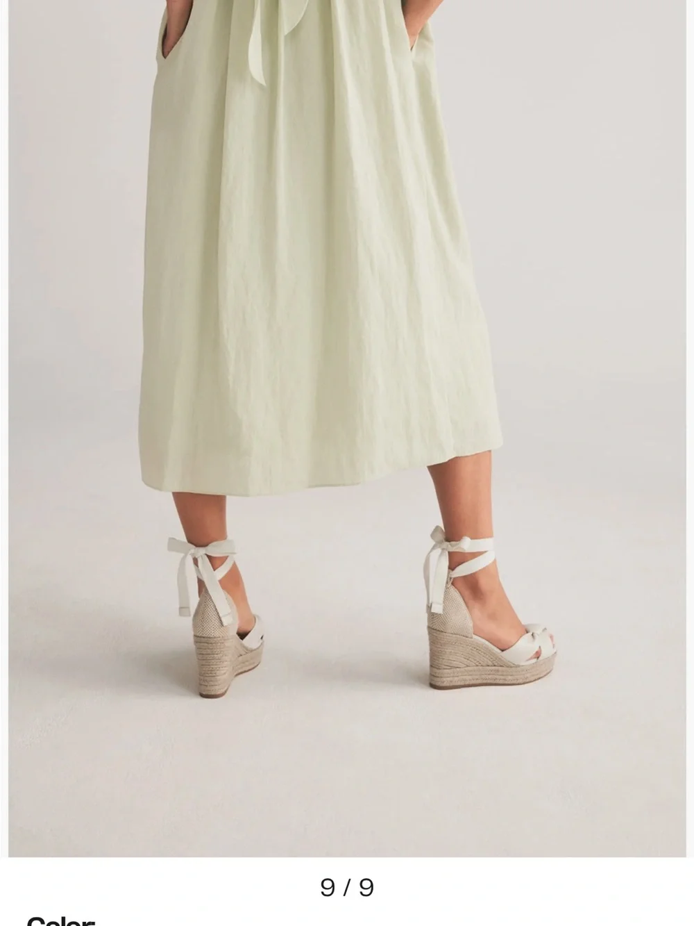Cole Haan® Cloudfeel Hampton espadrille wedge Sandals.New Sz 10B Creme Color